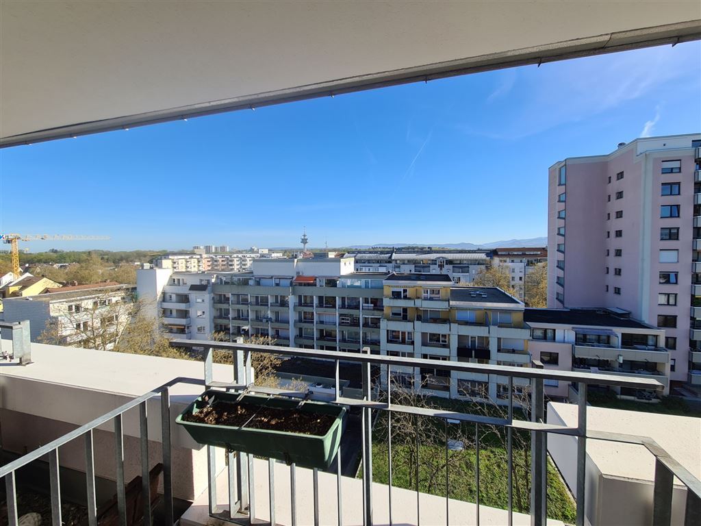 Blick vom Balkon